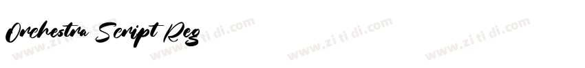 Orchestra Script Reg字体转换